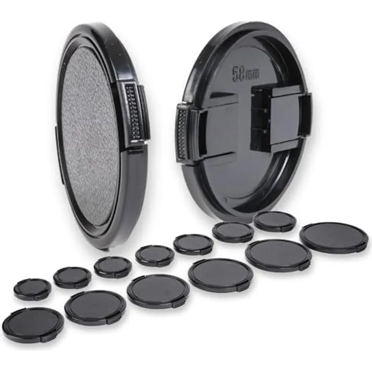 LENS-AID Retro Objektivdeckel 72mm mit Clipverschluss, geeignet für Fujifilm, Sony, Canon, Nikon, leichter und robuster Schutz für digitale Retro- und Analogkameras