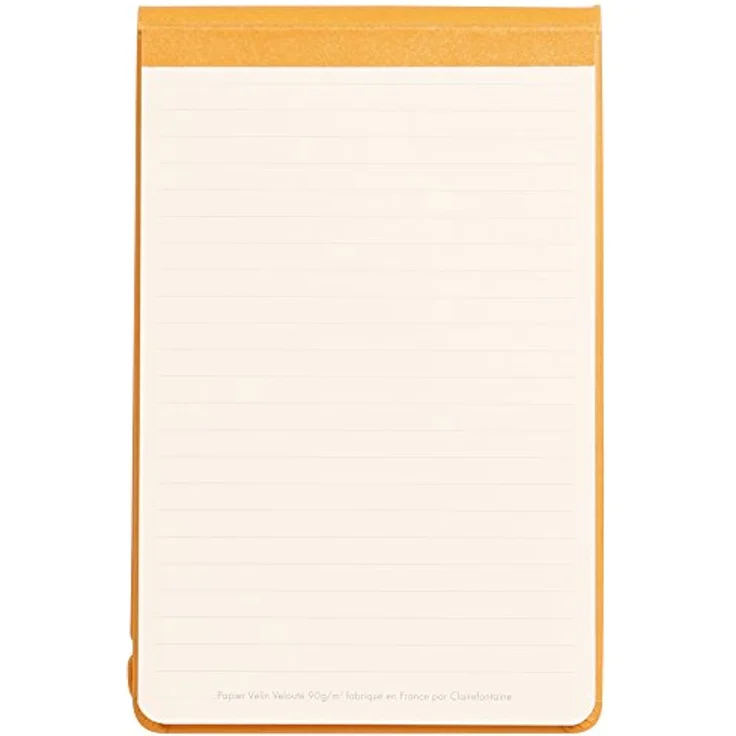 Rhodia Einsteck-Fotoalbum Webnotepad 9x14 cm, 96 Bl liniert, mikroperforiert, 90g, orange, festes Notizbuch mit Gummizugverschluss – Bild 2