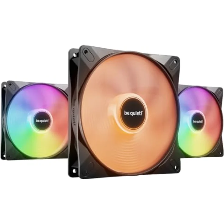 be quiet! LIGHT WINGS LX 140mm PWM Reverse Triple Pack | Gehäuselüfter mit Sleeve-Lager und umgekehrten Lüfterblättern – Bild 1