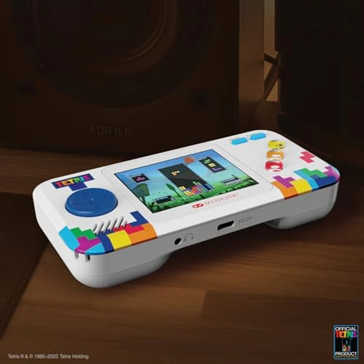 dreamGEAR Tetris Pocket Player Pro, tragbare Spielkonsole mit 2,75 Zoll hochauflösendem Farbdisplay und ergonomischem Design, betrieben über 4 AA-Batterien oder USB-C – Bild 8