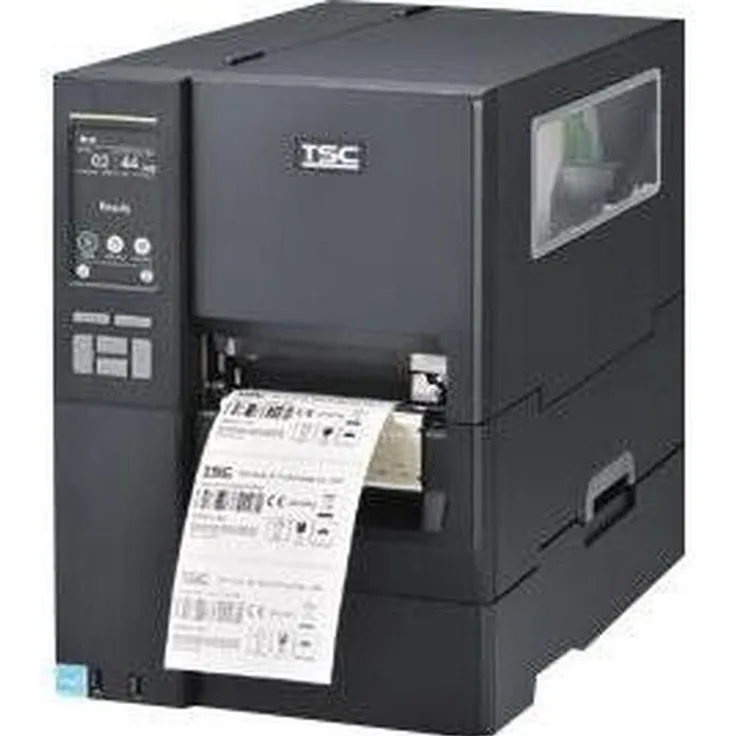 TSC MH241P, Etikettendrucker mit 8 Punkte/mm (203 dpi), Rewinder, USB, RS232, Ethernet, Schwarz