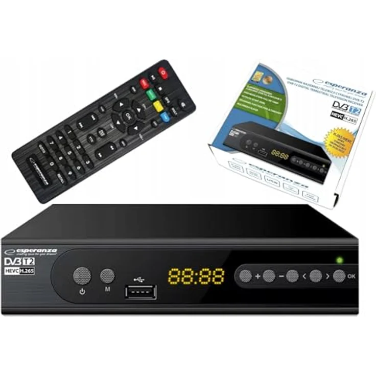 Esperanza EV106R, Digitaler DVB-T2 Tuner H.265/HEVC für digitales Fernsehen – Bild 2