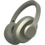 Fresh 'n Rebel Clam Ace Bluetooth Kopfhörer Over Ear mit Hybrid Active Noise Cancelling, 60 Stunden spielzeit, Perfect Calling, Schnellladung, Wind-Noise Cancelling, Tastensteuerung (Grün)