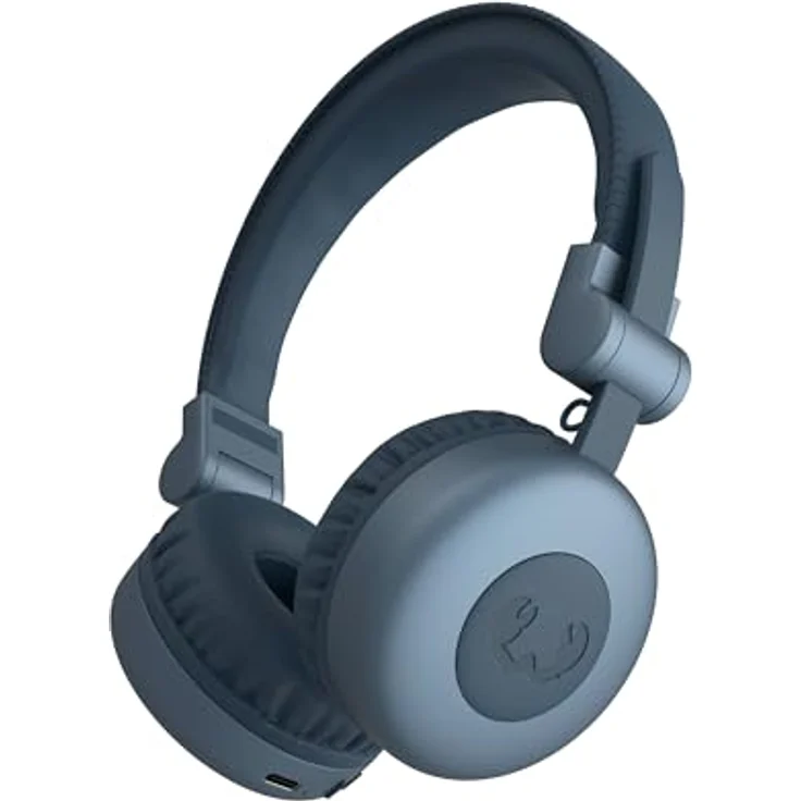 Fresh 'n Rebel Code Core, Bluetooth-Kopfhörer on-Ear, kabellos, 30 Stunden Spielzeit, mit Mikrofon und Sprachassistent, Lautstärkeregler und Wiedergabe/Pause-Tasten, faltbar (Dive Blue) – Bild 1