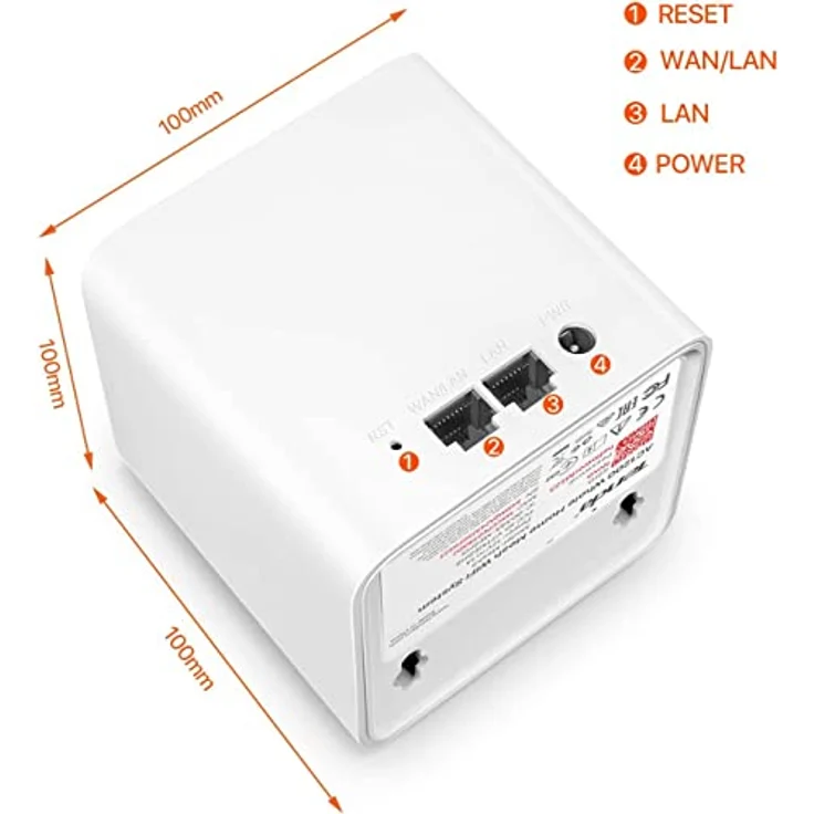Tenda Nova MW5G (3er Pack) echtes Dual-Band Mesh WLAN (bis zu 300m², 6x Gigabit Ports, AC1200, Gigabit WAN, QoS, MU-MIMO, Beamforming) Ersetzt Router, Powerline & Repeater 3-er Pack weiß – Bild 2