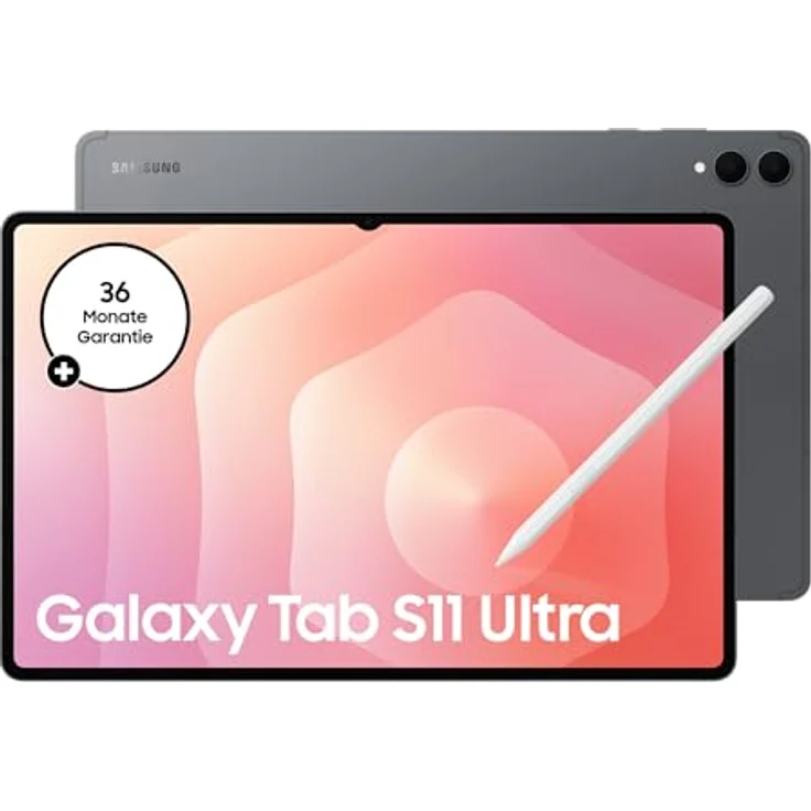 Samsung Galaxy Tab S11 Ultra 5G, AI Tablet mit 512 GB Speicher, 12 GB RAM, DeX, 14,6 Zoll AMOLED Display, lange Akkulaufzeit, Grau, 3 Jahre Herstellergarantie [Exklusiv auf Amazon] – Bild 1