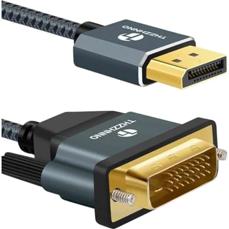 DisplayPort DVI Kabel, 20pol Displayport St. / 18+1pol DVI-D St., 1,8 m Zum Anschluss eines Monitors oder Beamers mit DVI Anschluss an ein Notebook mit DisplayPort (128211) – Bild 7