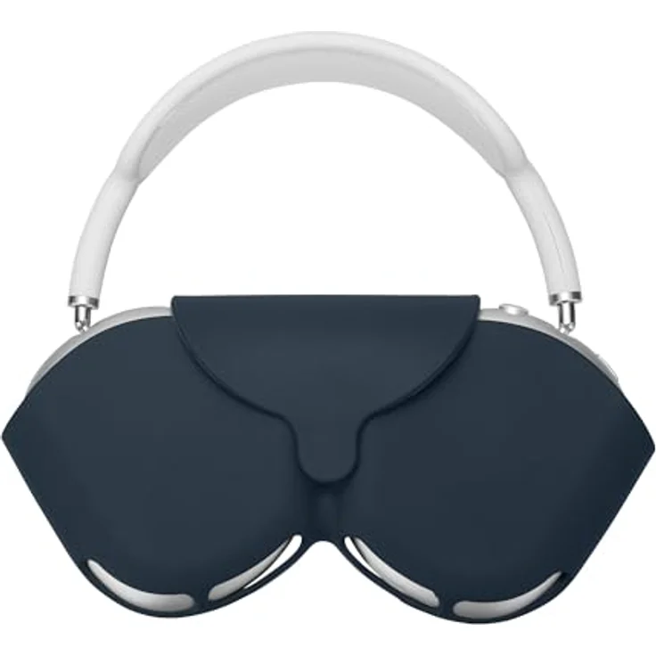 kwmobile Apple AirPods Max Case - Kopfhörer Tasche Etui aus Silikon - Schutzcover in Dunkler Schiefer – Bild 1