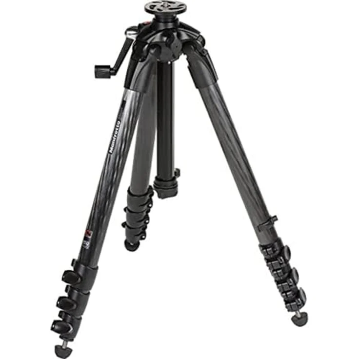 Manfrotto MT057C4-G Carbon Fiber Stativ mit 3 Auszügen und Kurbelsäule – Bild 4