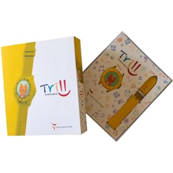 Techmade Trilli Smartwatch für Kinder, Gelb, 0,9" Full-Touch-Display, BT 5.0, wasserdicht, G-Sensor – Bild 5