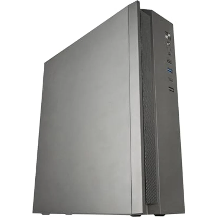 Tacens Anima ACSLIM500, Micro-ATX Mini Tower Gehäuse, Schwarz, 500 W, erweiterte Kühlung, horizontale/vertikale Installation – Bild 1
