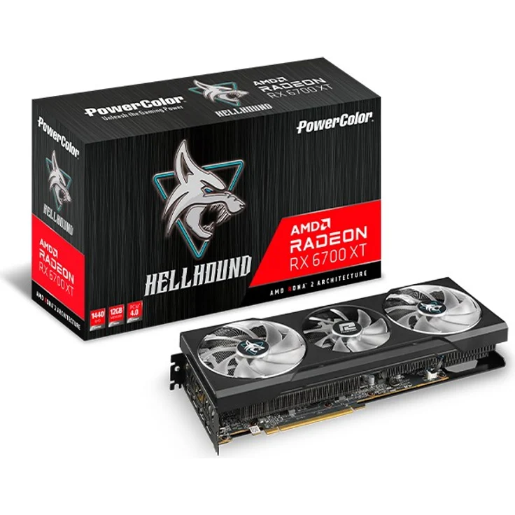 PowerColor AXRX 6700XT 12GBD6-3DHL Grafikkarte AMD Radeon RX 6700 XT 12 GB GDDR6 (AXRX 6700XT 12GBD6-3DHL) – Bild 1