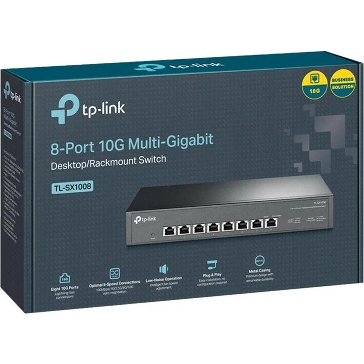 TP-Link TL-SX1008 8-Port 10G Multi-Gigabit Switch – Bild 5