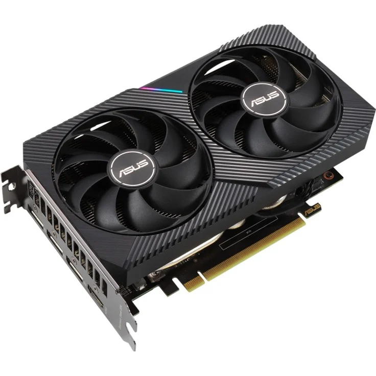ASUS GeForce Dual RTX 3060 12GB V2 OC Edition Gaming Grafikkarte (GDDR6 Speicher, PCIe 4.0, 1x HDMI 2.1, 3x DisplayPort 1.4a (90YV0GB2-M0NA10) – Bild 1