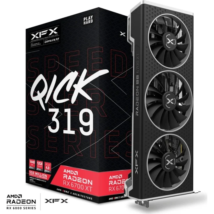 XFX RX-67XTYLUDP Grafikkarte AMD Radeon RX 6700 XT 12 GB GDDR6 (RX-67XTYLUDP) – Bild 1