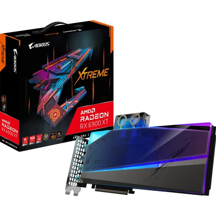 Gigabyte AORUS GV-R69XTAORUSX WB-16GD Grafikkarte AMD Radeon RX 6900 XT 16 GB GDDR6 (GV-R69XTAORUSX WB-16GD)