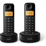 Philips D1602B-01 DECT Schnurlostelefon, 2 Mobilteile
