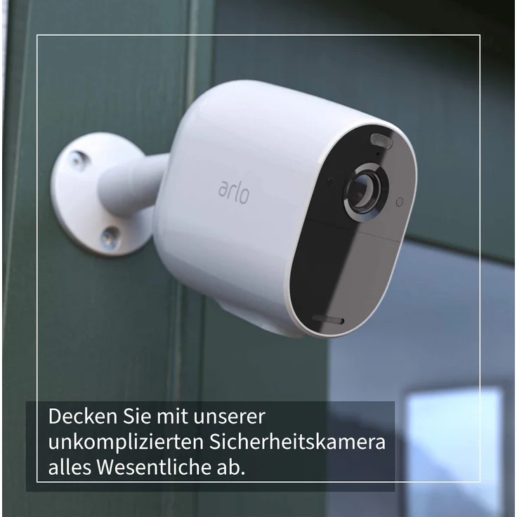Arlo Essential Spotlight VMC2330 WLAN Überwachungskamera außen, kabellos, 1080p, Farbnachtsicht, Bewegungsmelder, 2-Wege Audio, kein Hub benötigt, 3-Pack, weiß (VMC2330-100EUS) – Bild 4