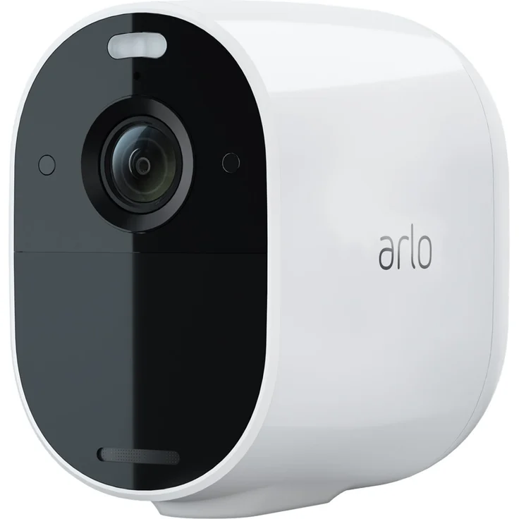 Arlo Essential Spotlight VMC2030 WLAN Überwachungskamera außen, kabellos, 1080p, Farbnachtsicht, Bewegungsmelder, 2-Wege Audio, kein Hub benötigt, weiß (VMC2030-100EUS) – Bild 1