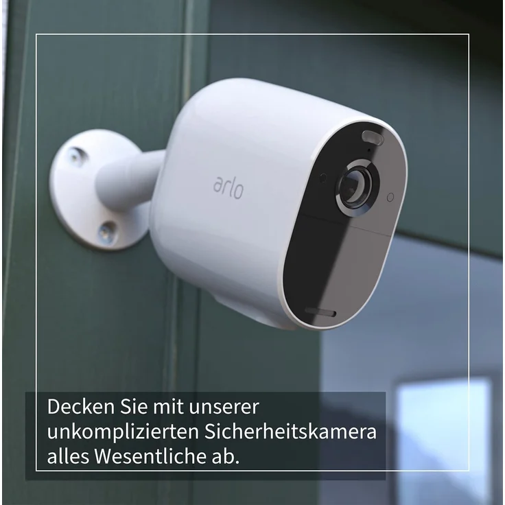 Arlo Essential Spotlight VMC2030 WLAN Überwachungskamera außen, kabellos, 1080p, Farbnachtsicht, Bewegungsmelder, 2-Wege Audio, kein Hub benötigt, weiß (VMC2030-100EUS) – Bild 4