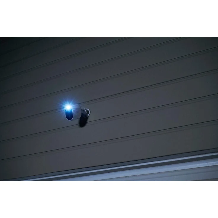 Arlo Essential Spotlight VMC2430 WLAN Überwachungskamera außen, kabellos, 1080p, Farbnachtsicht, Bewegungsmelder, 2-Wege Audio, kein Hub benötigt, 4-Pack, weiß (VMC2430-100EUS) – Bild 9