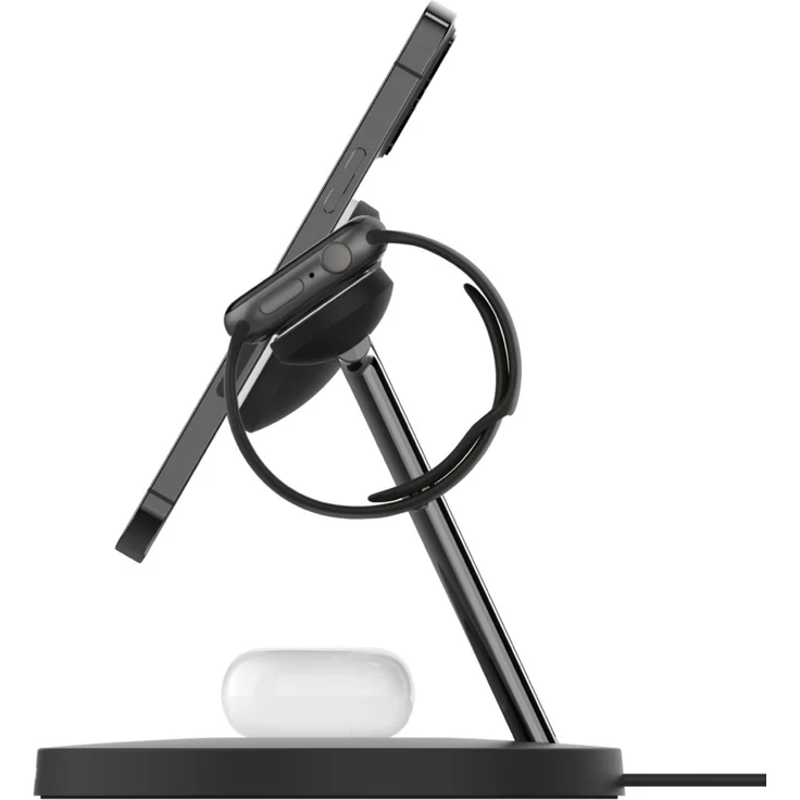 Belkin BoostCharge PRO drahtloses 3-in-1-Ladegerät mit MagSafe für iPhone 14, 13, 12 + Apple Watch + AirPods (lädt iPhone 14-Modelle magnetisch mit bis zu 15 W auf), schwarz (WIZ009vfBK) – Bild 8