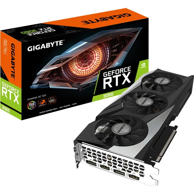 Gigabyte GeForce RTX 3060 GAMING OC 12G NVIDIA 12 GB GDDR6 (GV-N3060GAMING OC-12GD)