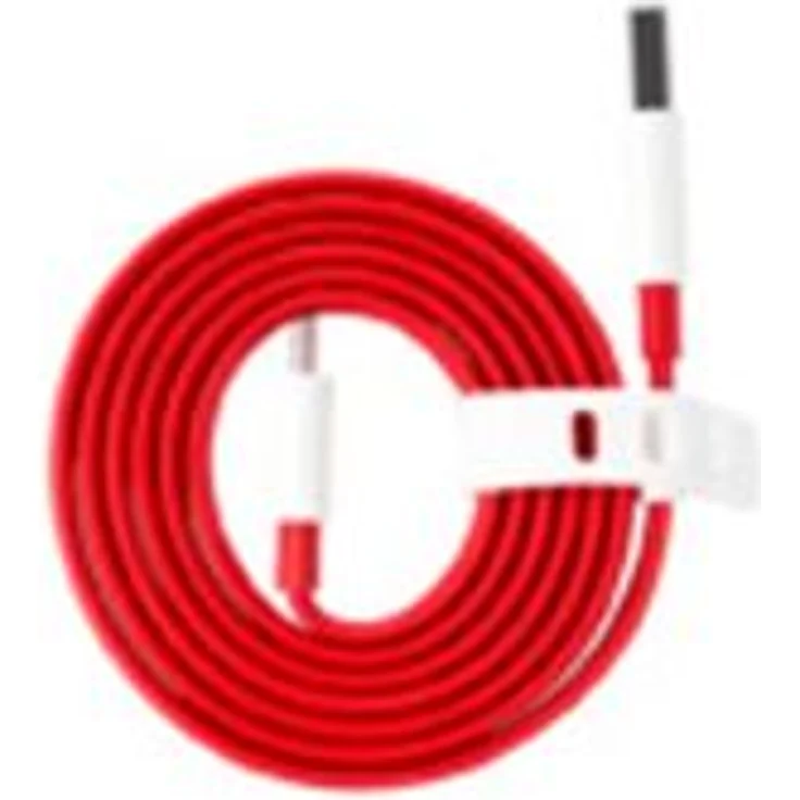 OnePlus Original DASH Schnellladegerät, USB-C, 4 A, 1 m, weiß-rot (DC0504) – Bild 4