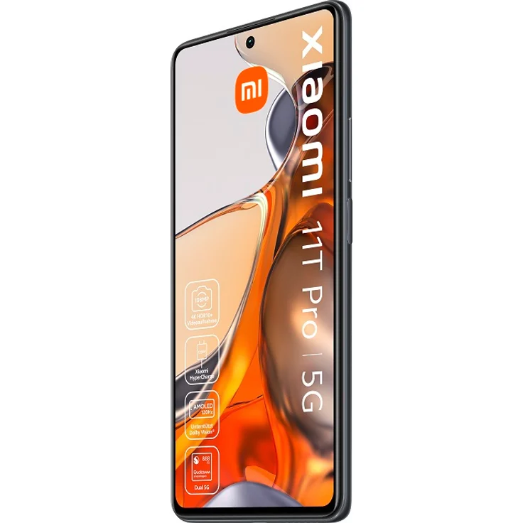 Xiaomi 11T Pro 5G Smartphone 6,67 Zoll AMOLED-Display, 256GB interner Speicher, 8GB RAM, Dual-SIM, Android 11, Meteorite Gray – Bild 2