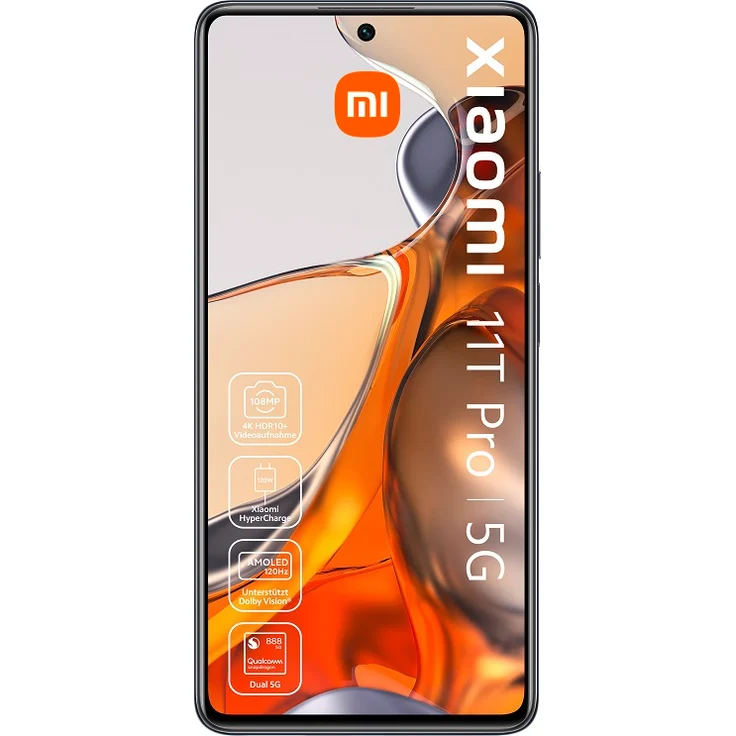 Xiaomi 11T Pro 5G Smartphone 6,67 Zoll AMOLED-Display, 256GB interner Speicher, 8GB RAM, Dual-SIM, Android 11, Meteorite Gray – Bild 3