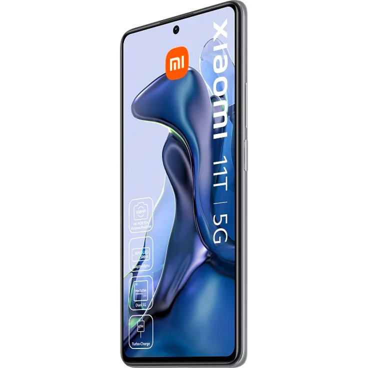 Xiaomi 11T 5G Smartphone 6,67 Zoll AMOLED-Display, 256GB interner Speicher, 8GB RAM, Dual-SIM, Android 11, Moonlight White