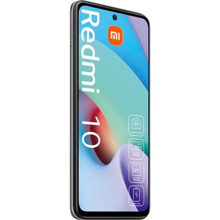 Xiaomi Redmi 10 Smartphone Farbdisplay, 64GB interner Speicher, 4GB RAM, Dual-SIM, Android 11, Carbon Gray – Bild 3