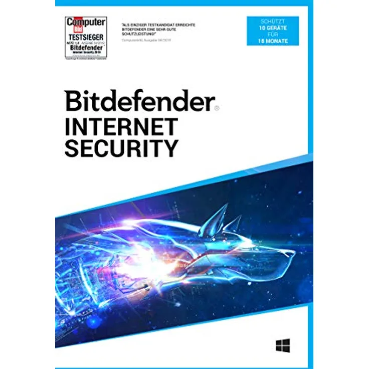 Bitdefender Internet Security 10 Geräte/18 Monate (Code in a Box)