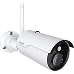 Gigaset Outdoor Camera - Überwachungskamera für den Außenbereich - Bewegungserkennung - Echtzeit-Videoübertragung in Full HD - Wetterfest - Infrarot-Nachtsicht - Home Connect Plus - App, weiß