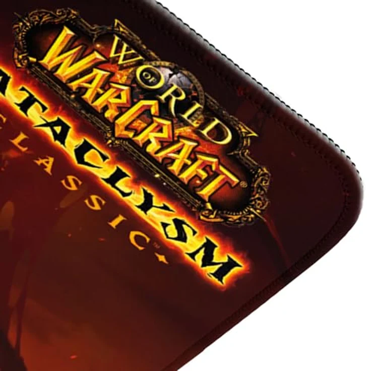 Blizzard World Of Warcraft Classic: Cataclysm Deathwing, XL Mauspads mit wasserabweisender Oberfläche und rutschfester Gummiunterlage, 900 mm x 420 mm x 4 mm – Bild 4