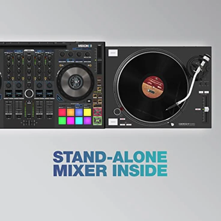 Reloop Mixon 8 Pro | 4-Kanal -Multi-Platform-Performance-Controller für Serato & djay, Jogwheel -Displays & 4 Instant-FX-Kippschalter, Dual-Audio-Interface mit USB-C & Stand-Alone-Mixing, Schwarz – Bild 5