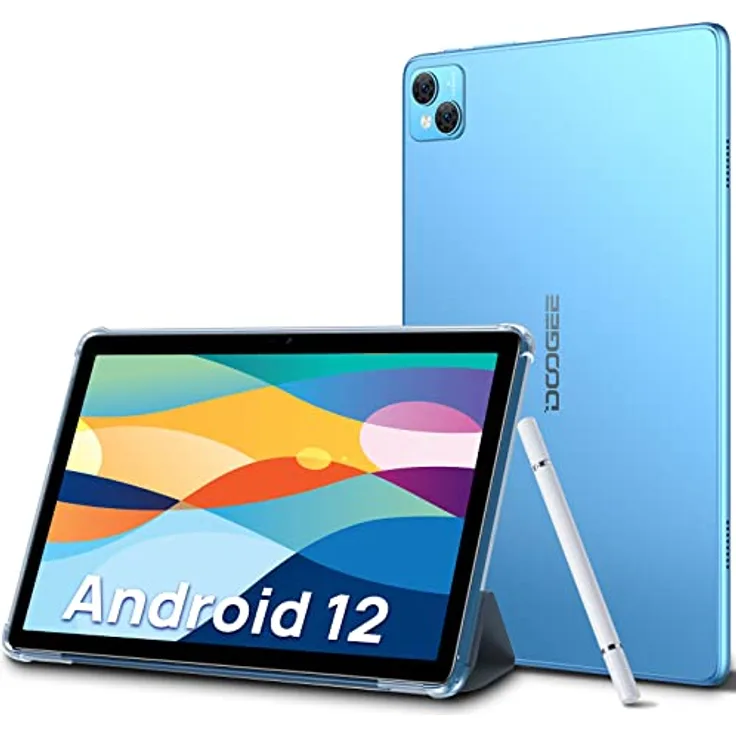 DOOGEE T10 Tablet 10 Zoll Android 12,15 GB RAM+128GB ROM 8300mAh Akku Octa-Core Tablet Pc mit 13MP Kamera 1920 * 1200 FHD+ Bildschirm, 4G LTE & 5G WiFi,Widevine L1-Unterstützung(Blau)