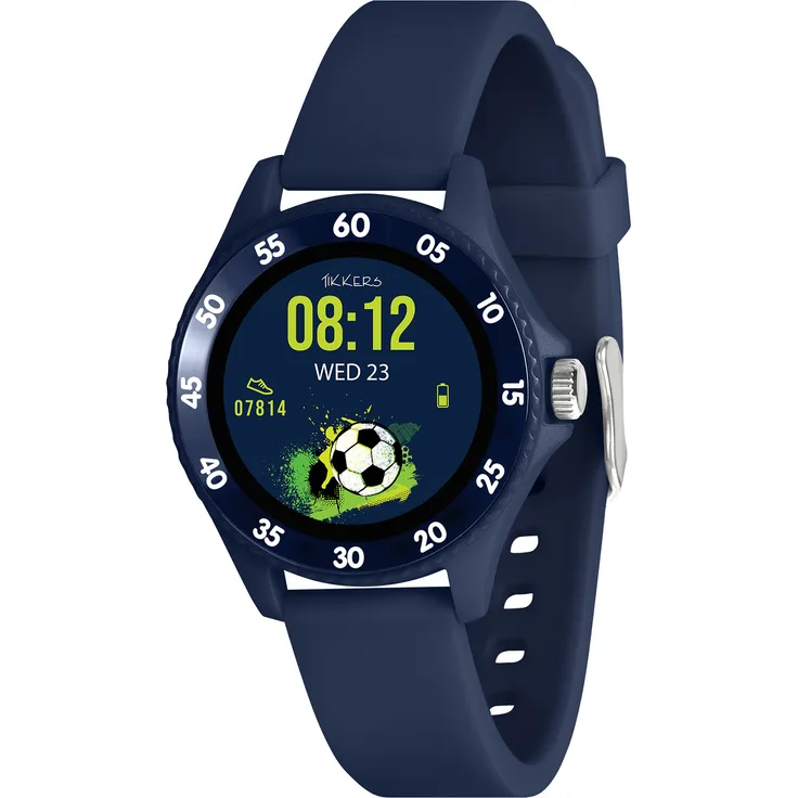 Tikkers Intelligente Uhr Serie 34, GPS-Verbindung, Herzfrequenzmonitor, blau