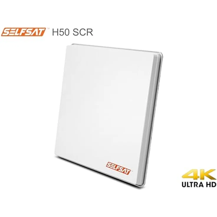 Selfsat H50SCR Unicable Antenne mit 2 Legacy Ausgängen für 6 Teilnehmer, flaches Design, SCR-LNB kompatibel zu EN50494 – Bild 2