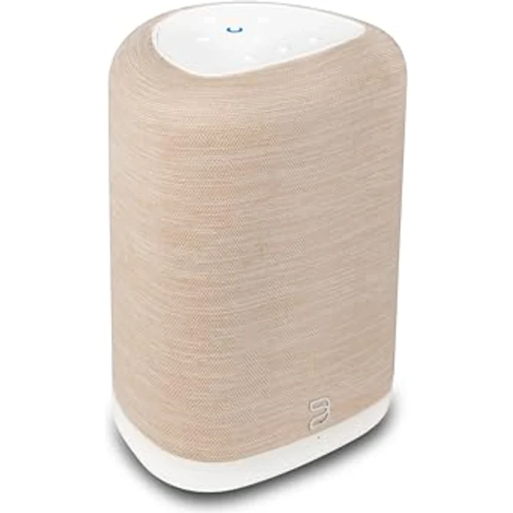 Bluesound Pulse Flex, kabelloser Bluetooth Hi-Res All-in-One-Lautsprecher mit AirPlay 2, Spotify Connect, Alexa Skills, Multiroom-Audio – (Weiß/Hellbraun) – Bild 2