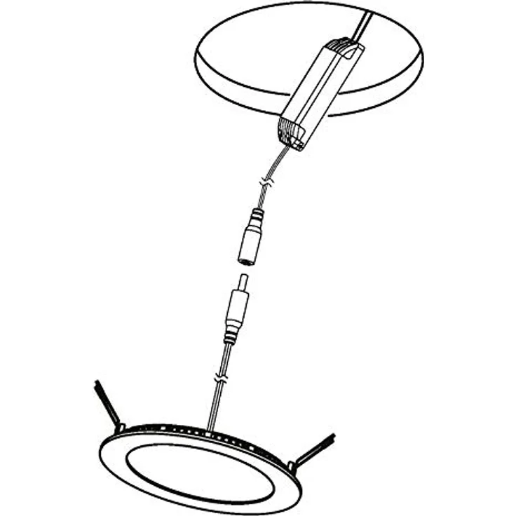 EGLO connect LED Einbauleuchte Fueva-C, Smart Home Einbaulampe, Material: Metallguss, Kunststoff, Farbe: Nickel matt, Ø: 22,5 cm, dimmbar, Weißtöne und Farben einstellbar – Bild 8