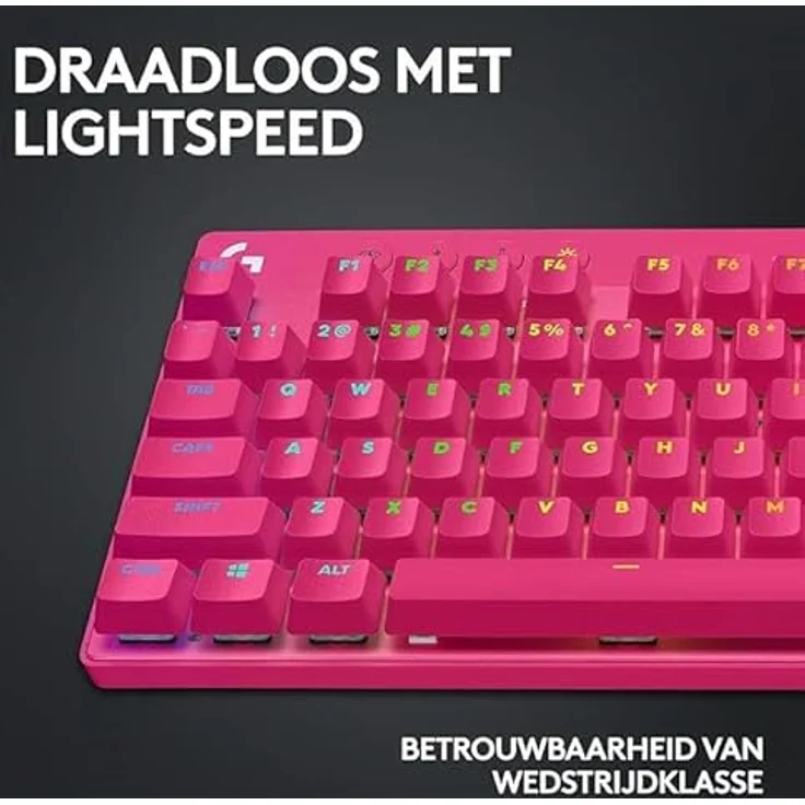 Logitech G Pro X TKL Wireless Gaming-Tastatur, Pink – Bild 6