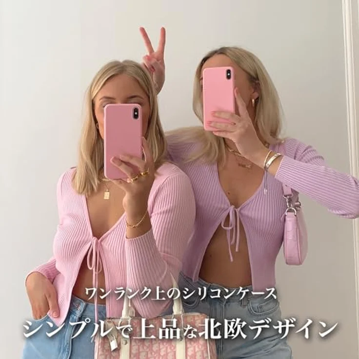 Holdit Silicone Case iPhone 17 Pro, hochwertige Silikonhülle mit schlankem Design, Pink – Bild 3