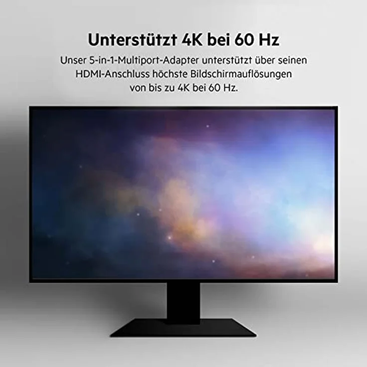 Belkin 5-in-1 Multiport-Hub-Adapter, optimiert für Chromebook mit 4K bei 60 HZ, HDMI-Port, USB-C, 86 W Power Delivery, Gigabit-Ethernet, 2 USB-A 3.1-Ports, 1. Gen., klein, tragbar, kompaktes Format – Bild 4