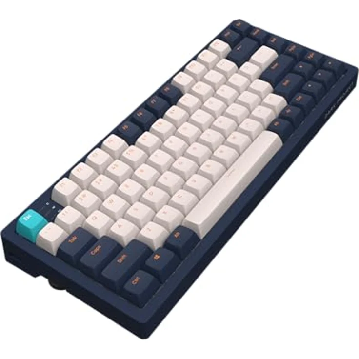 Dark Project KD83A, RGB ANSI Englische Gaming Mechanische Tastatur, 87 Tasten, Elfenbein/Marineblau – Bild 5