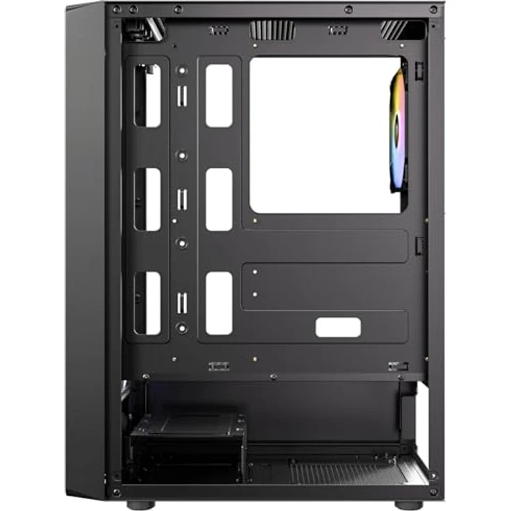 Antec AX26 RGB Elite, Midi Tower Gaming PC Gehäuse ATX mit 4 integrierten Lüftern, schwarz – Bild 5