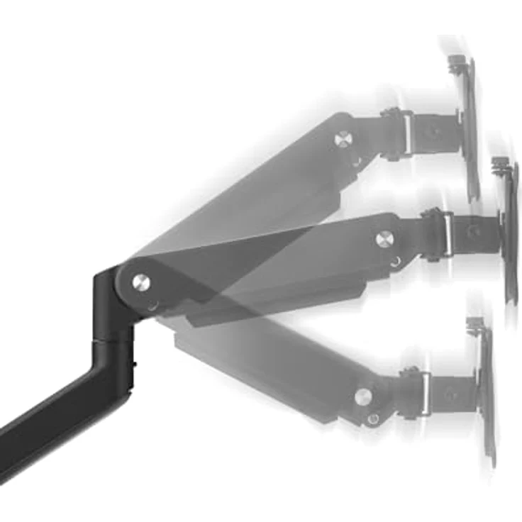 One For All Universal-Doppelmonitorarm (DM4210) Schwarz - Monitorständer & Monitorarme für 13-35 Zoll Monitore, Tragkraft bis 10 kg pro Bildschirm – Bild 3