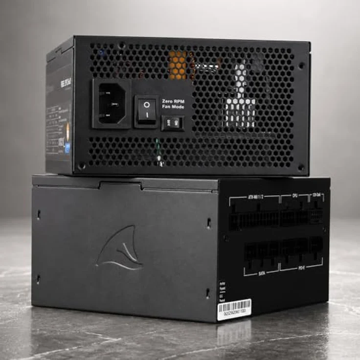 Sharkoon Rebel P20 Gen2 850 Black, PC-Netzteil mit 12 Pin High Power Anschluss, ATX-3.1-kompatibel, modularem Kabelmanagement und Cybenetics-Gold-Zertifizierung – Bild 7