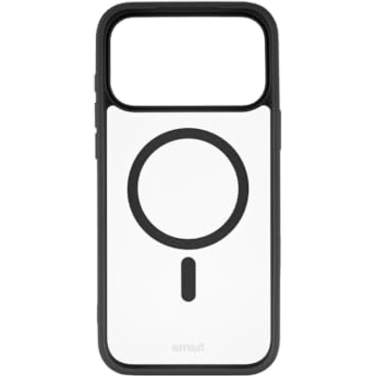 Hama Handyhülle für iPhone 17 Pro Max, MagSafe Case mit Kantenschutz, Kameraschutz, rutschfester Oberfläche, geschützten Seitentasten, durchsichtig/schwarz – Bild 3