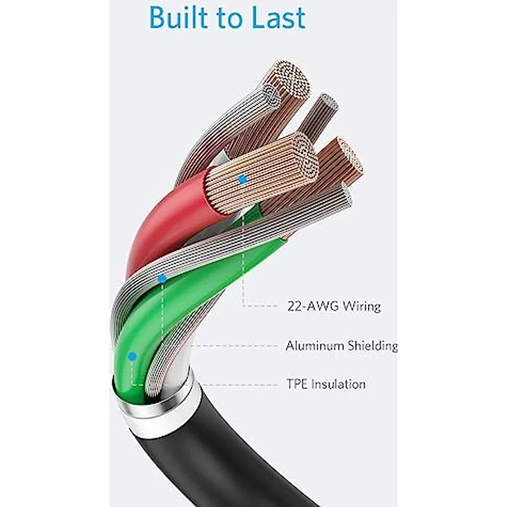 Anker 321 USB-A to Lightning Cable, 0,9 m, schwarz (A8432012) – Bild 5